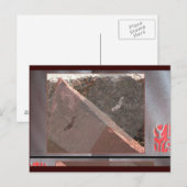 Hawks über der roten Postkarte (Vorne/Hinten)