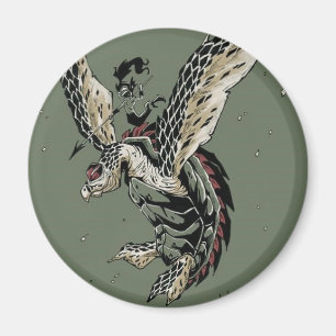 HawksBill Krieger Magnet