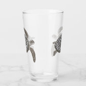Hawksbill Meeresschildkröte-Glas-Trommel Glas (Rechts)