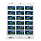Hawksbill Sea Turtle Address Labels Adressaufkleber (Vorne)