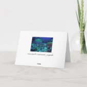 Hawksbill Sea Turtle Grußkarte Dankeskarte (Rückseite)