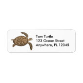 Hawksbill Sea Turtle Label (Vorne)