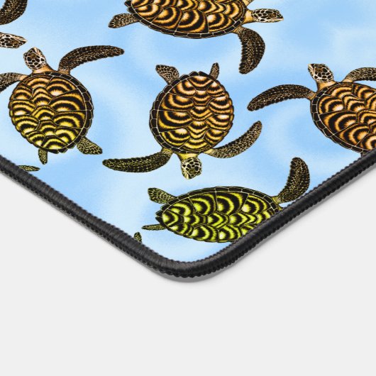 Hawksbill Sea Turtle Ocean Schreibtischunterlage (Ecke)