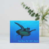 Hawksbill Sea Turtle Postcard Postkarte (Stehend Vorderseite)