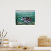 Hawksbill Sea Turtle Poster (Küche)
