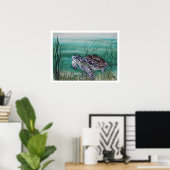 Hawksbill Sea Turtle Poster (Heimbüro)