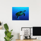 Hawksbill Sea Turtle Poster (Heimbüro)