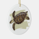 Hawksbill Seeschildkröte-Keramik-Verzierung Keramik Ornament (Rechts)
