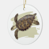 Hawksbill Seeschildkröte-Keramik-Verzierung Keramik Ornament (Links)