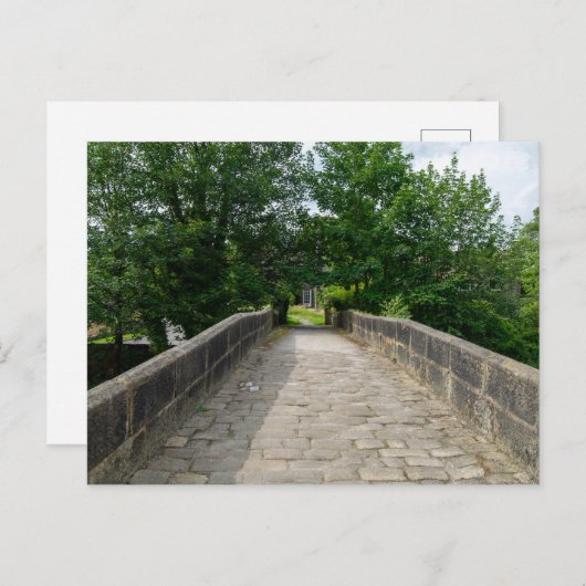 Hawksclough Bridge, Mytholmroyd Postkarte (Vorne/Hinten)
