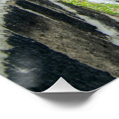 Hawksclough-Brücke über den Fluss Calder Poster (Ecke)