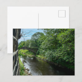 Hawksclough-Brücke über den Fluss Calder Postkarte
