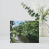 Hawksclough-Brücke über den Fluss Calder Postkarte (Stehend Vorderseite)