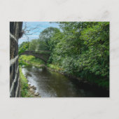 Hawksclough-Brücke über den Fluss Calder Postkarte (Vorderseite)
