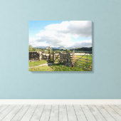 Hawkshead Cumbria England Card Poster Leinwanddruck (Insitu (Holzboden))
