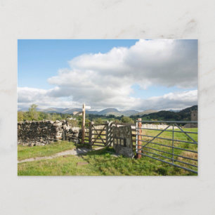 Hawkshead Cumbria England Card Poster Plaque Postkarte