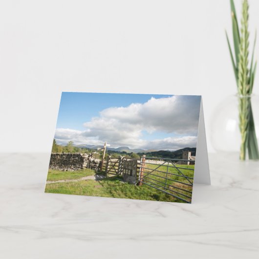 Hawkshead Cumbria England Karte (Vorderseite)