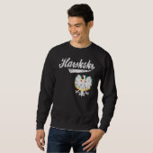 Hawkski Chicago polnischer Fan Sweatshirt (Vorne ganz)
