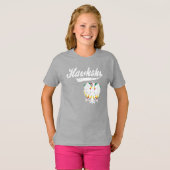 Hawkski Chicago polnischer Fan T-Shirt (Vorne ganz)