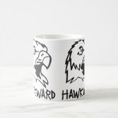 Hawkward - ungeschicktes Falke-Wortspiel Kaffeetasse (Mittel)