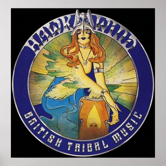 HAWKWIND - BRITISCHE TRIBALMUSIK POSTER (Vorne)