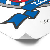 Hawkys Name bedeutet heraldry Schild (Ecke)