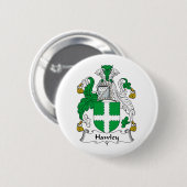 Hawley Familienwappen Button (Vorne & Hinten)