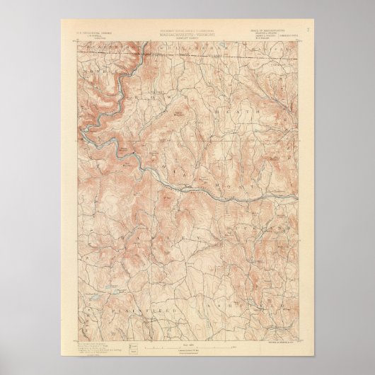 Hawley, Massachusetts Poster (Vorne)