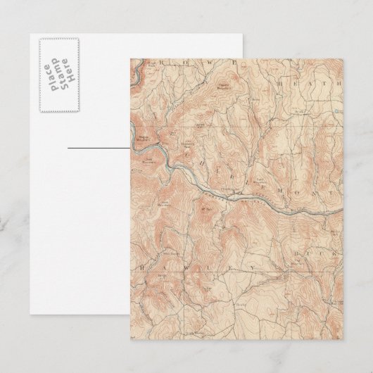 Hawley, Massachusetts Postkarte (Vorne/Hinten)