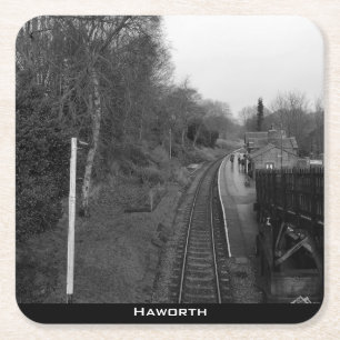 Haworth Railway Rechteckiger Pappuntersetzer