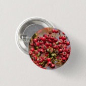Hawthorn Berries Abzeichen Button (Vorne & Hinten)