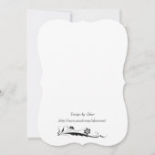 Hawthorn Blossom Wedding Einladung (Rückseite)