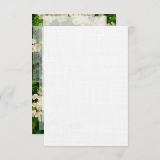 Hawthorn Blossom Wedding RSVP Card Einladung (Vorne/Hinten)