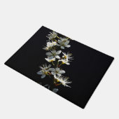 Hawthorn-Blume dmcnm Fußmatte (Schrägansicht)