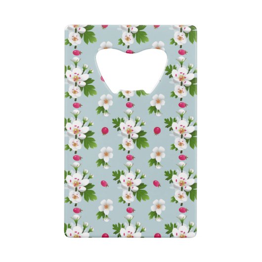 Hawthorn-Blume Geldbeutel Flaschenöffner (Rückseite)