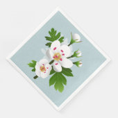 Hawthorn-Blume Serviette (Ecke)