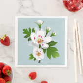 Hawthorn-Blume Serviette (Beispiel)