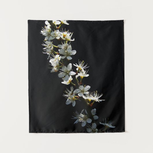 Hawthorn-Blume wtcnm Wandteppich (Vorderseite)