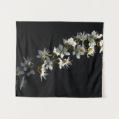 Hawthorn-Blume wtcnm Wandteppich (Vorderseite (Horizontal))