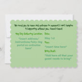 Hawthorn im Blütenglück Einladung (Rückseite)