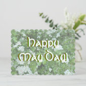 Hawthorn im Blütenglück Einladung (Stehend Vorderseite)