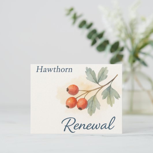 Hawthorn — Renewal Postkarte (Stehend Vorderseite)