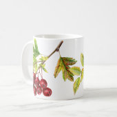 Hawthorn & Rose angesagte botanische Kunst, grüne Tasse (Vorderseite Links)