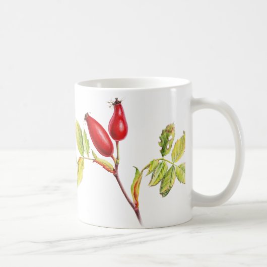 Hawthorn & Rose angesagte botanische Kunst, grüne Tasse (Rechts)