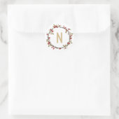 Hawthorn Wreath Monogram Stickers (Tasche)