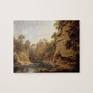 Hawthornden Schloss, nahe Edinburgh, c.1820-22 (Öl Puzzle