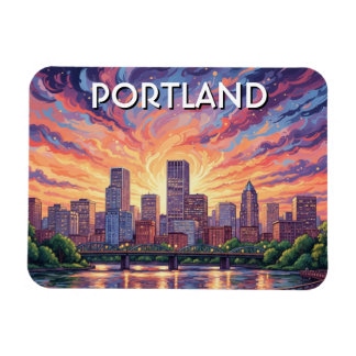 Hawthorne Bridge Portland Oregon Magnet