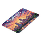 Hawthorne Bridge Portland Oregon Magnet (Linke Seite)