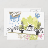 Hawthorne Bridge Portland Postcard Postkarte (Vorne/Hinten)