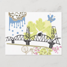 Hawthorne Bridge Portland Postcard Postkarte